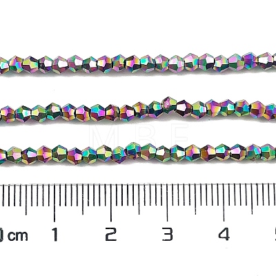 Transparent Electroplate Glass Beads Strands EGLA-A039-T2mm-UA02-1
