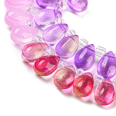 Transparent Glass Beads Strands GLAA-B014-01A-1