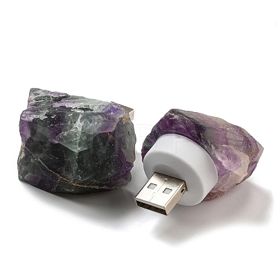 Nuggets Natural Gemstone USB Night Light G-Q170-02-1