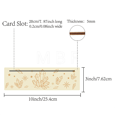 Natural Wood Card Stand for Tarot DJEW-WH0034-02G-1