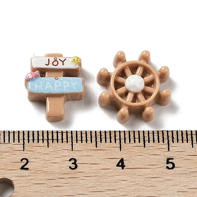 Beach Theme Opaque Resin Decoden Cabochons RESI-K035-02-1