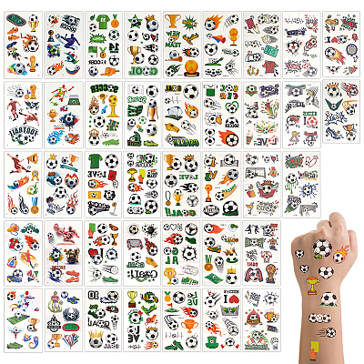 40Pcs 4 Styles Sports Theme Temporary Tattoos DIY-ME0003-79-1
