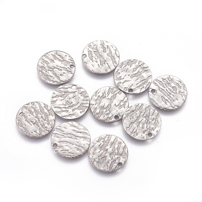 304 Stainless Steel Charms STAS-E455-04P-15mm-1