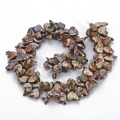 Natural Keshi Pearl Beads Strands PEAR-S021-002-1