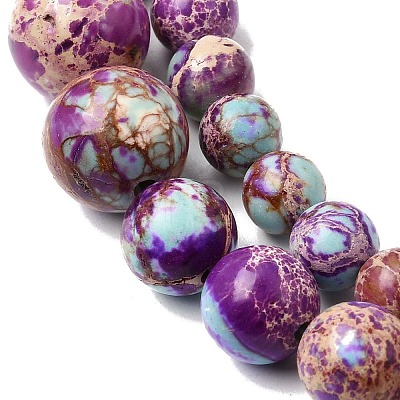 Natural Imperial Jasper Graduated Beads Strands G-A323-C03-01A-1