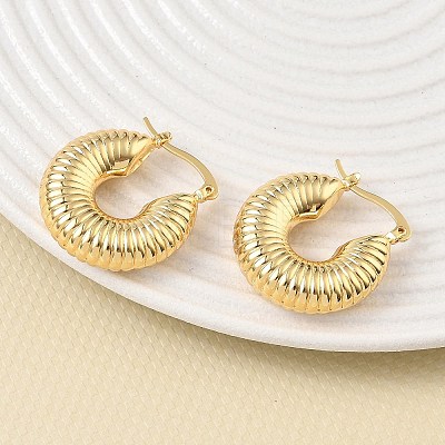 Brass Stud Earrings for Women KK-CBAD851-07G-1