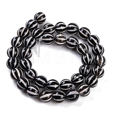 Tibetan Style dZi Beads Strands G-C133-A03-03-1