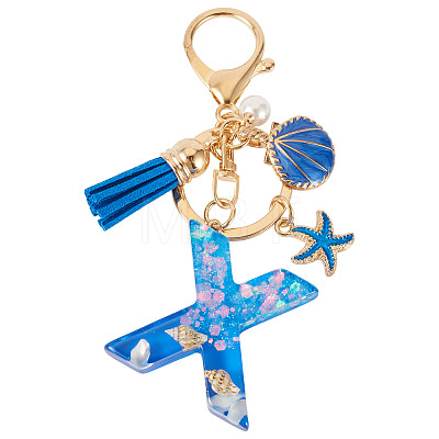 Star Resin & Shell Keychains KEYC-TAC00087-01X-1