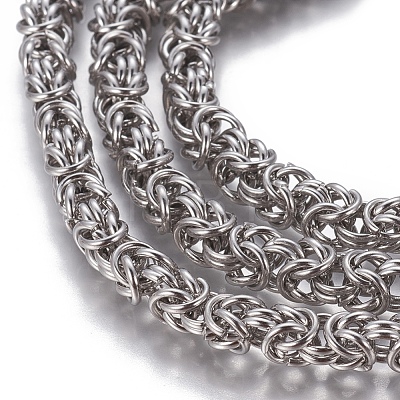 304 Stainless Steel Byzantine Chains CHS-P007-07P-01-1