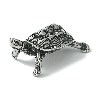 Retro 304 Stainless Steel Tortoise Figurines STAS-G331-02AS-1