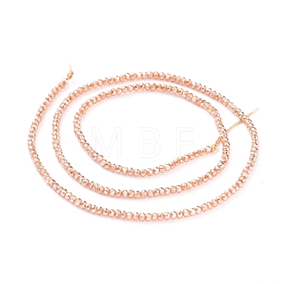Electroplate Glass Beads Strands EGLA-F149-PL-02-1