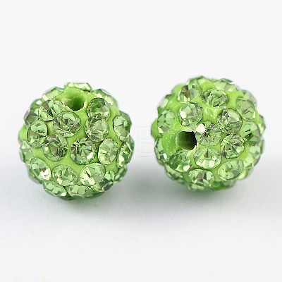 Pave Disco Ball Beads RB-H258-8MM-214-1