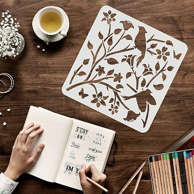 Large Plastic Reusable Drawing Painting Stencils Templates DIY-WH0172-713-1