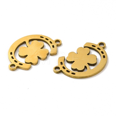 201 Stainless Steel Connector Charms STAS-Q245-19G-1