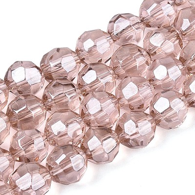 Electroplate Glass Beads Strands EGLA-Q129-01A-1