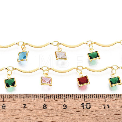 Brass Scalloped Bar Chains CHC-T018-04G-1