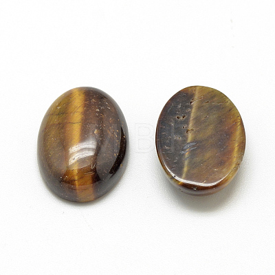 Natural Tiger Eye Cabochons G-R415-8x10-35-1