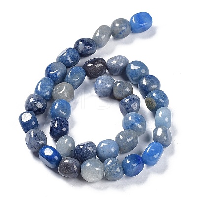 Natural Blue Aventurine Beads Strands G-C038-02D-1