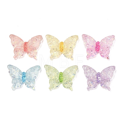 Transparent Resin & Paillette Cabochons RE-CBA4416-04-1