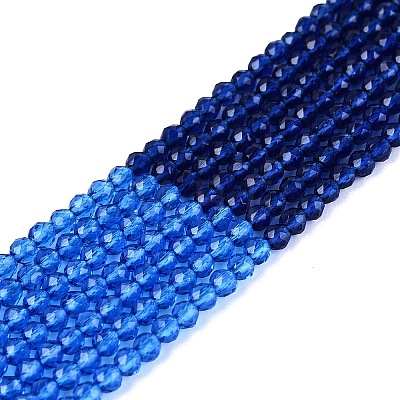 Transparent Glass Beads Strands GLAA-N074-01A-14-1