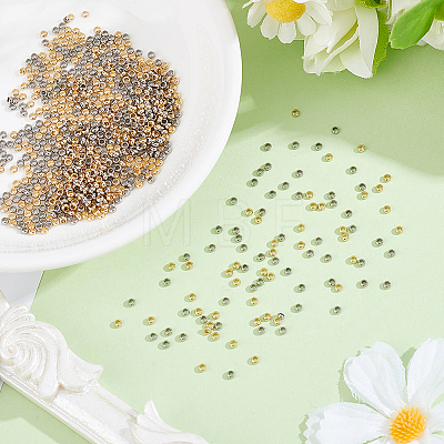 800Pcs 2 Colors 304 Stainless Steel Spacer Beads STAS-BBC0009-75C-1