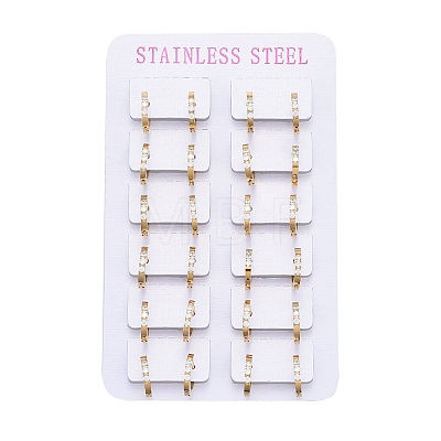 304 Stainless Steel Huggie Hoop Earrings EJEW-L252-042G-1-1