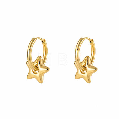304 Stainless Steel Hoop Dangle Earrings for Women AF5026-1-1