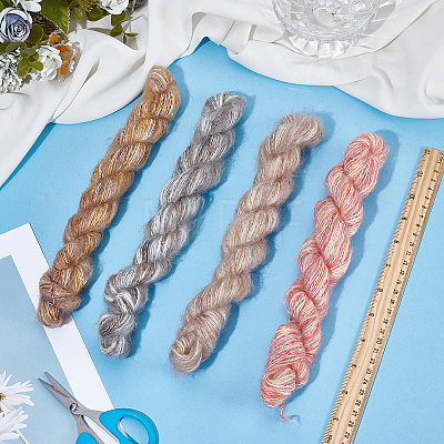 4 Rolls 4 Colors Gradient Mohair Yarn OCOR-CY0004-09A-1