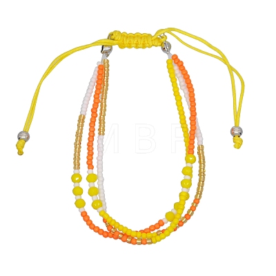 Glass Seed Beads Multi-strand Bracelets for Women PW-WGCDC20-08-1