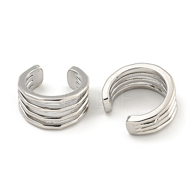 Brass Cuff Earrings EJEW-C104-143P-1