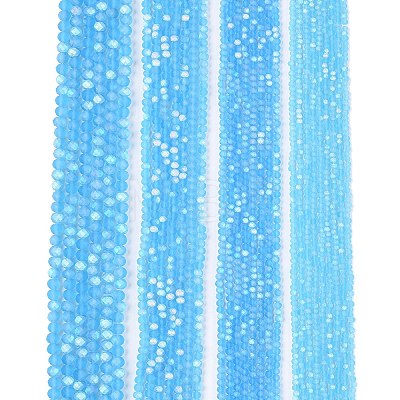 Transparent Glass Beads Strands LS-EGLA-A044-T4mm-MB08-1