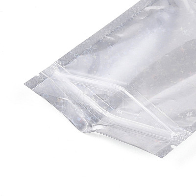 Glitter Holographic Star Plastic Packaging Yin-yang Resealable Bags OPP-N002-02F-1