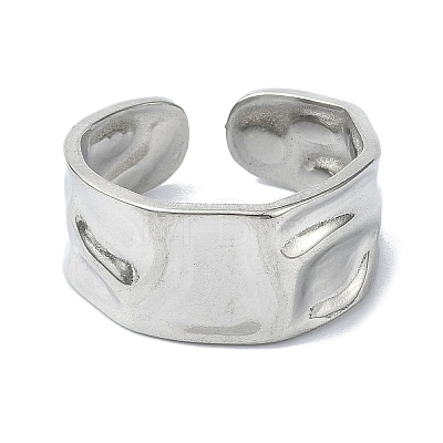 304 Stainless Steel Cuff Rings RJEW-M019-39P-1