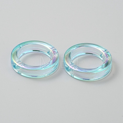 Plating Acrylic Beads MACR-WH0010-20B-01-1