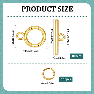 80 Bags Tibetan Style Alloy Toggle Clasps FIND-ME0003-21-1
