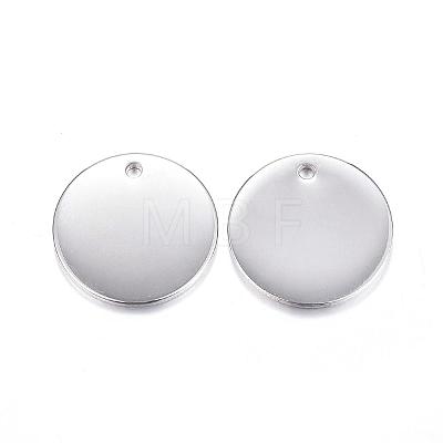 201 Stainless Steel Stamping Blank Tag Pendants STAS-F084-01P-1