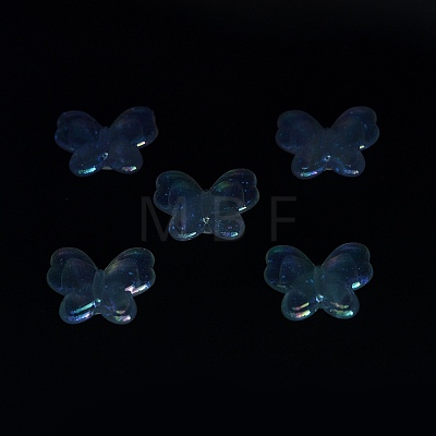 UV Plating Luminous Transparent Acrylic Beads OACR-P010-11-1