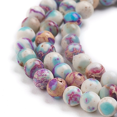 Natural Imperial Jasper Beads Strands X-G-E358-4m-01-1