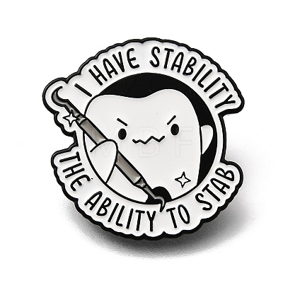 Tooth Theme Enamel Pins JEWB-E043-02EB-02-1