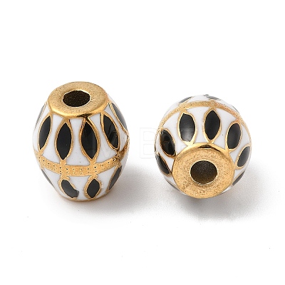 304 Stainless Steel Enamel Beads STAS-P380-81G-02-1