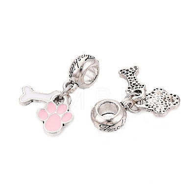 Alloy Enamel European Dangle Charms FIND-Q121-01A-P-1