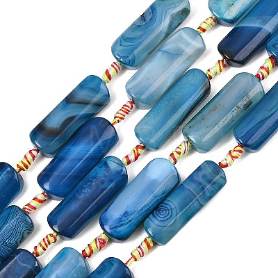 Natural Yellow Agate Beads Strands G-H342-B04-01-1