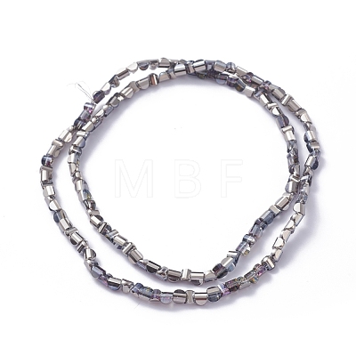 Electroplate Glass Beads Strands EGLA-L023A-HP04-1