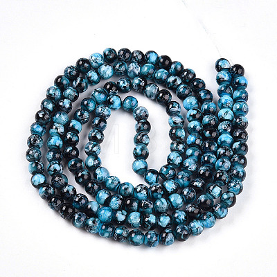 Baking Paint Glass Beads X1-DGLA-N003-6mm-A08-1