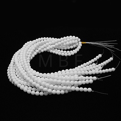 Opaque Glass Beads Strands X-G-G027-R1-12mm-1