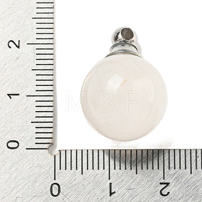 Natural Quartz Crystal Perfume Bottle Pendants G-K338-22P-03-1