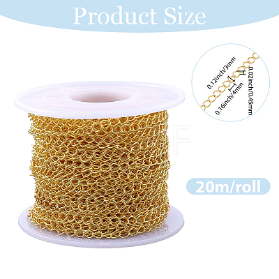 20M Brass Twisted Chains CHC-BM0001-01G-1
