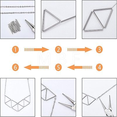 Unicraftale 304 Stainless Steel Tube Beads STAS-UN0017-88S-1