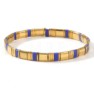 Glass Seed Beads Stretch Bracelets for Women MR9301-10-1