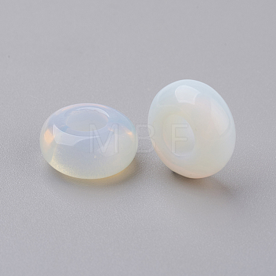 Synthetic Opalite European Beads G-G740-14x8mm-20-1